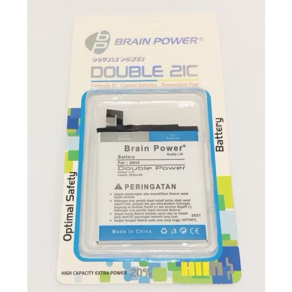 Batre baterai Xiaomi BM46 - Redmi note 3 Brain Power