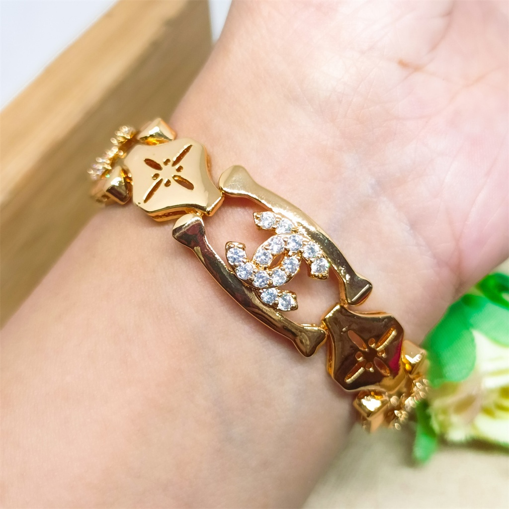 Gelang Kendari Dubai India Xuping Ori Gelang Dewasa Plat Balok Bahan Premium Terbaru Import Perhiasa