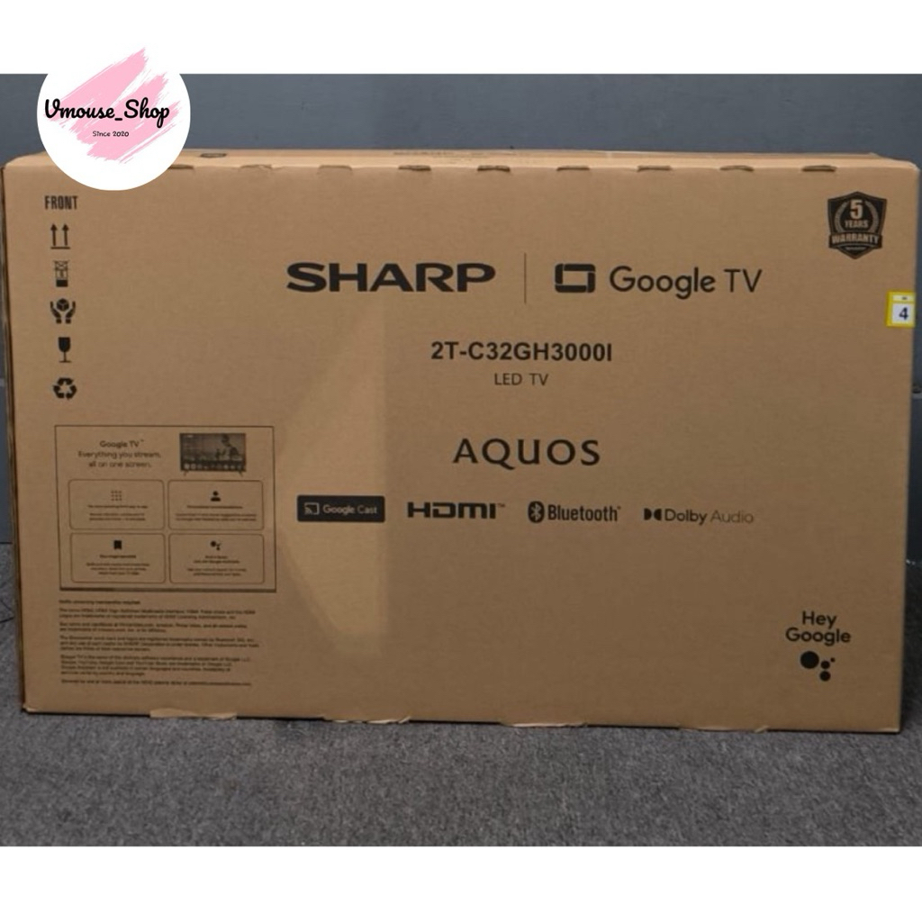 TV LED SHARP GOOGLE TV ANDROID 32GH3000 (GARANSI RESMI 5 TAHUN) - TV ANDROID SHARP 32 INCH DIGITAL -