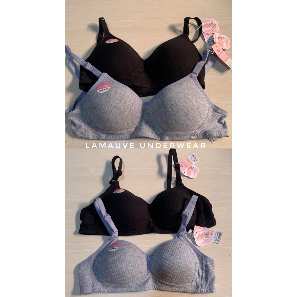 sport bra anak remaja-dewasa/ sport bra bahan katun/ bh polos bahan katun/ bra tanpa kawat busa tipi