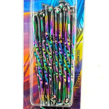 155ABCD RUJI 9X120 RAINBOW PELANGI WARNA WARNI JARI JARI MOTOR Supra Jupiter MX Vega FitNew Revo Kar