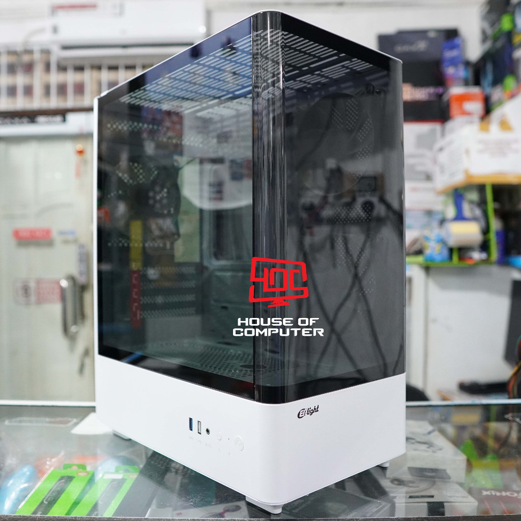 ENLIGHT CASE PC A 3 M-ATX SIDE TEMPERED GLASS FREE 3 FAN RGB