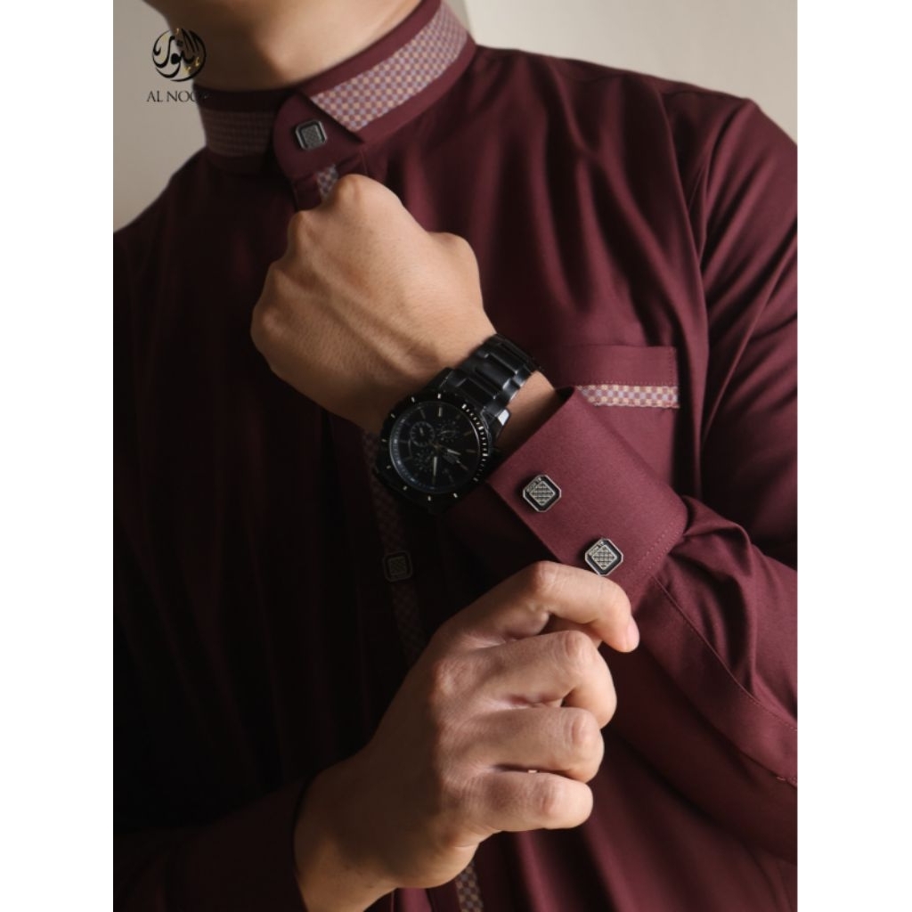 AL NOOR || JUBAH AL NOOR PREMIUM DESAIN SAUQI BAHAN KATUN PREMIUM LENGAN MANSET BOKS