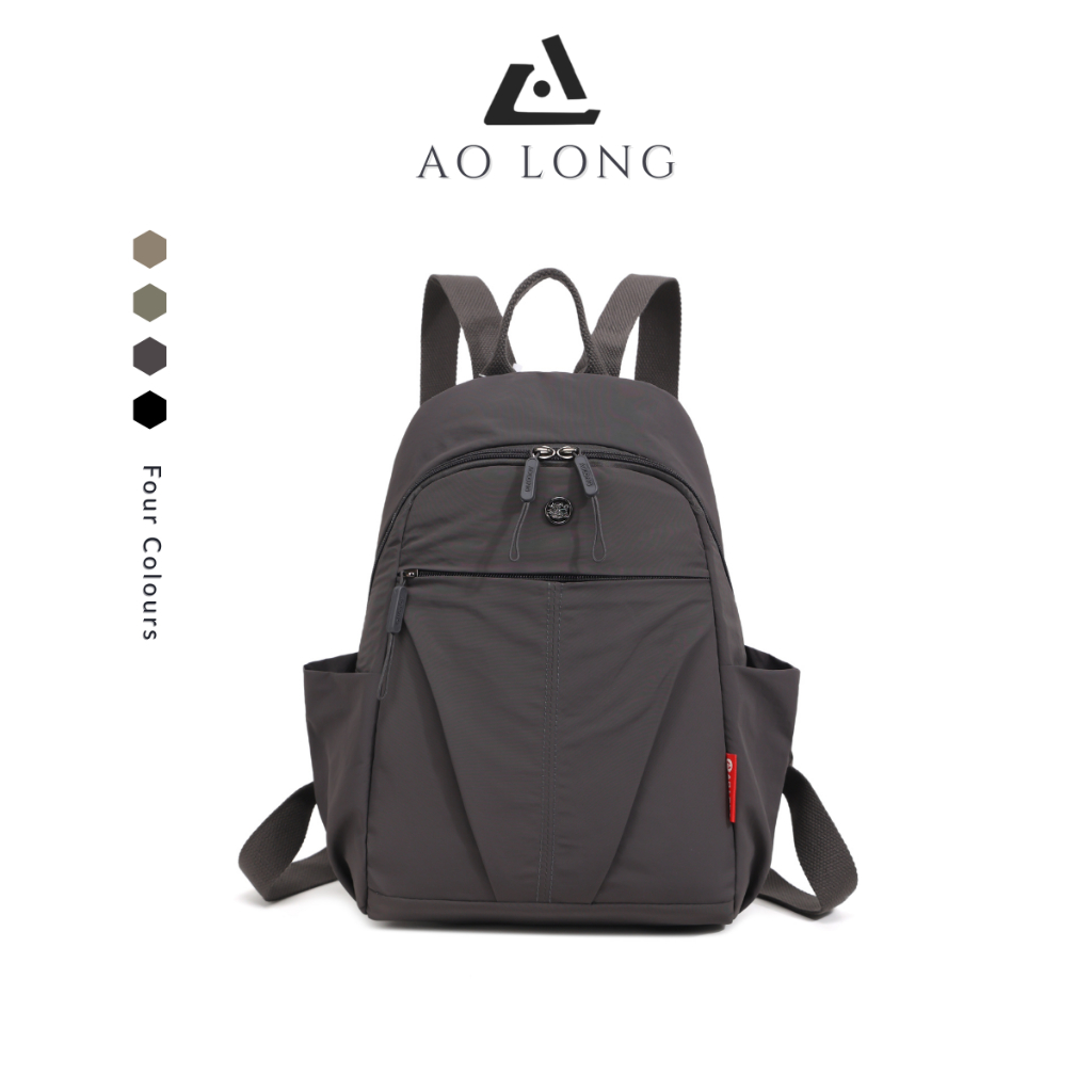 AOLONG Ransel ALMA 8313#  - Tas Ransel Cantik Backpack Cewek Simpel Bahan Parasut Anti Air Bisa COD