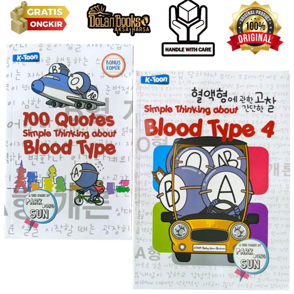 komik Original Obral - Simple Thinking About Blood Type 4 / 100 Quotes Simple Thinking About Blood T