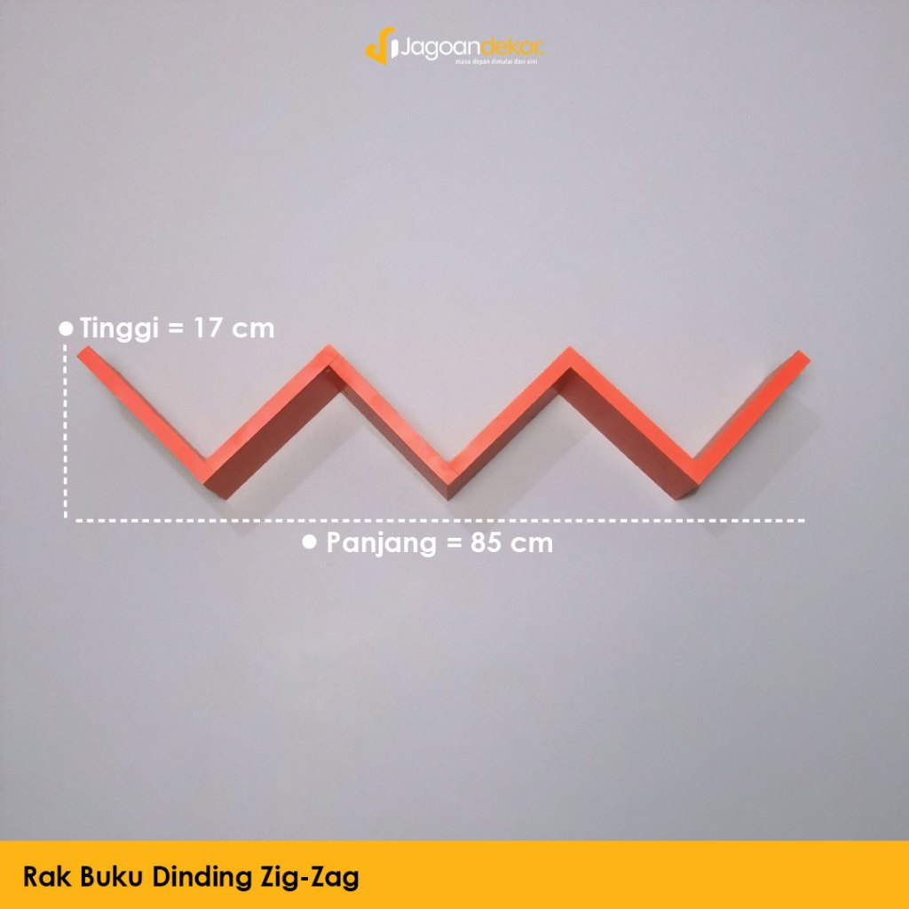 Rak Dinding Zigzag Minimalis Unik Ambalan Sudut Ruangan Dekorasi Artistik