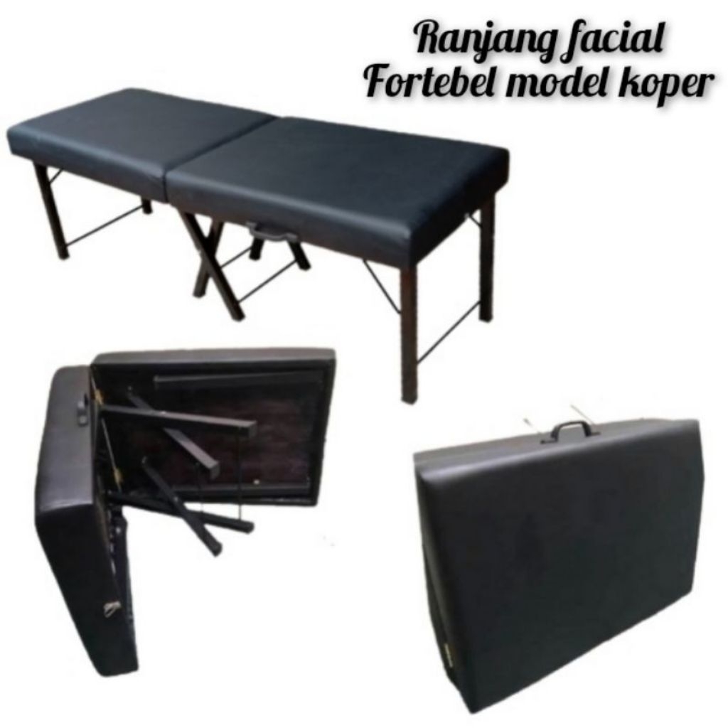 Kasur ranjang eyelash facial lipat model koper bed eyelash portable fold bed
