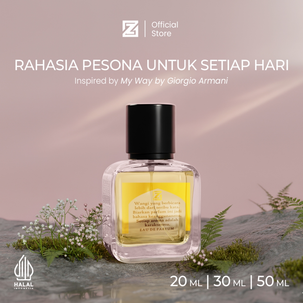 ZUMA PARFUM M.W – Parfum Wanita Elegan Classy Floral Wangi Mewah Dupe Giorgio Armani My Way