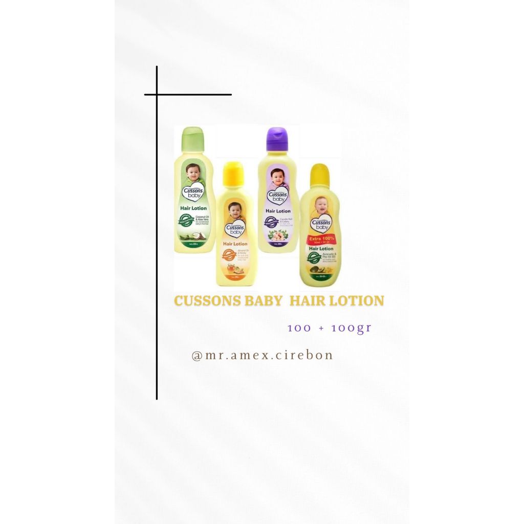 CUSSONS BABY HAIR LOTION 100+100 ML / HAIR LOTION CUSSONS BABY