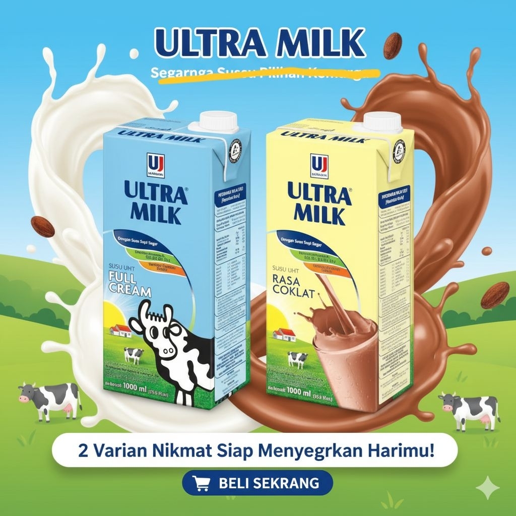 Susu Ultra Milk UHT 1 Liter