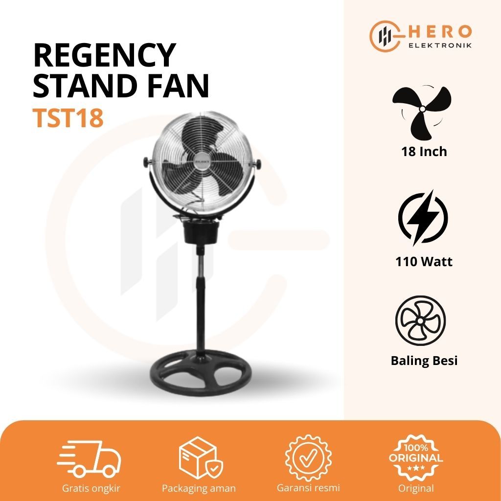 KIPAS ANGIN TORNADO REGENCY TST 18 Kipas Angin Tornado Standing Berdiri