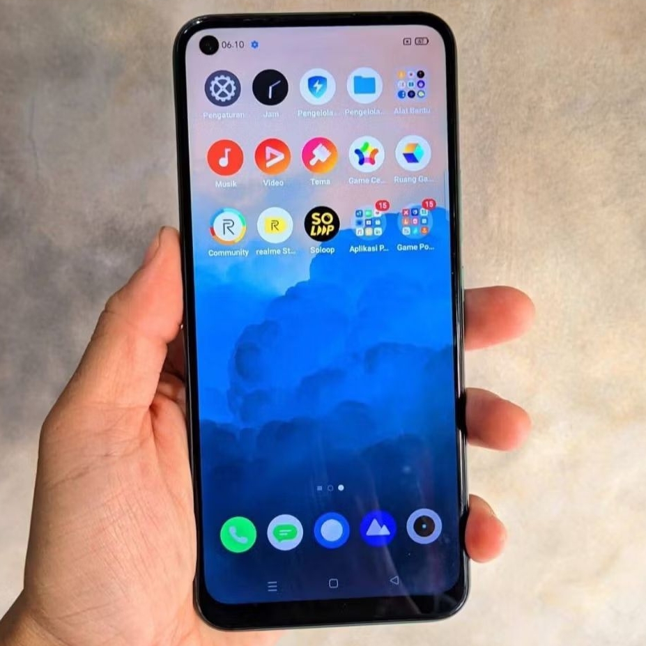 LCD Ori Asli Copotan Realme 7i / C17 Fullset Touchscreen