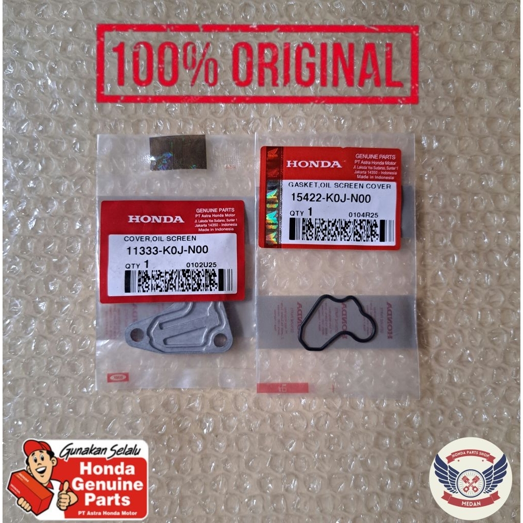 Cover Tutup Filter Saringan Oli Mesin + Seal - BeAT Deluxe & BeAT Street Led K1A , Scoopy eSP K2F , 