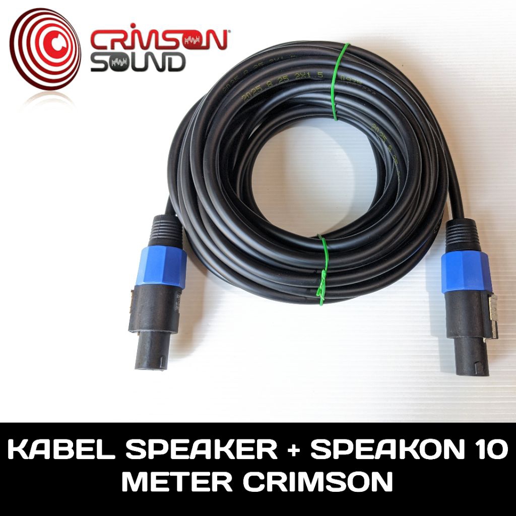 Kabel Speaker 10 Meter + Speakon Kabel Speaker Crimson