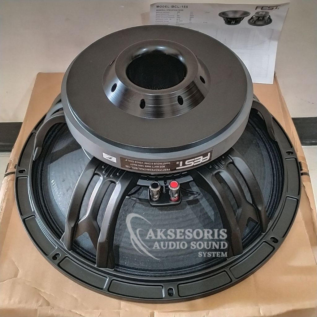 Speaker FEST BCL 155 15 Inch 800 Watt Voice Coil 4 inch Subwoofer