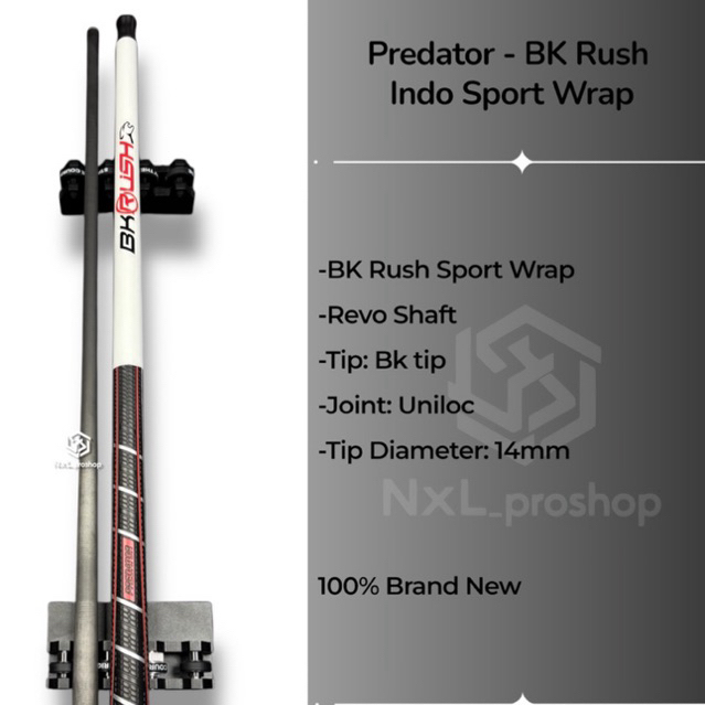 Stik billiard Predator - BK Rush Indo Sport Wrap