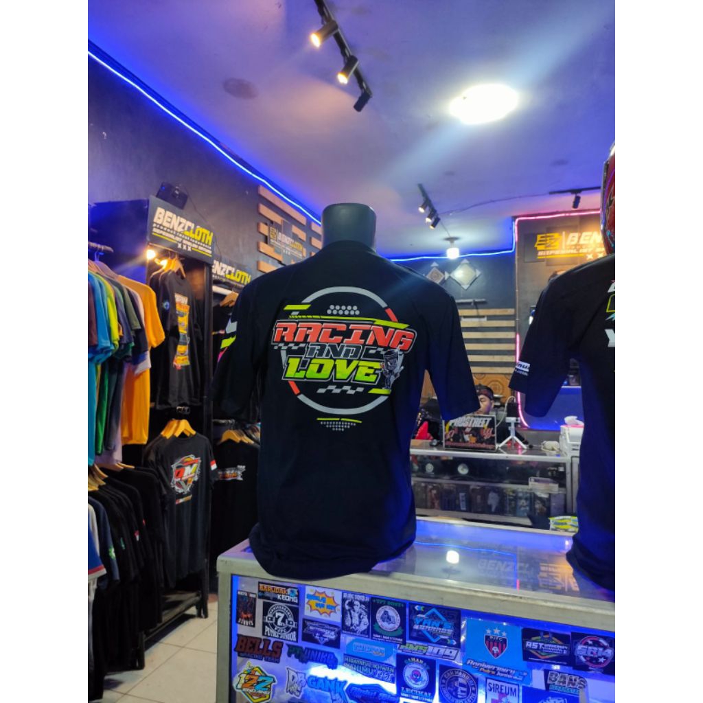 kaos distro sablon custom racing love