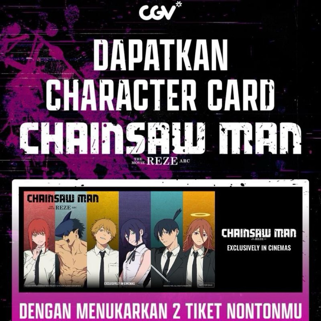 Official Chainsaw Man Character Card, CGV
