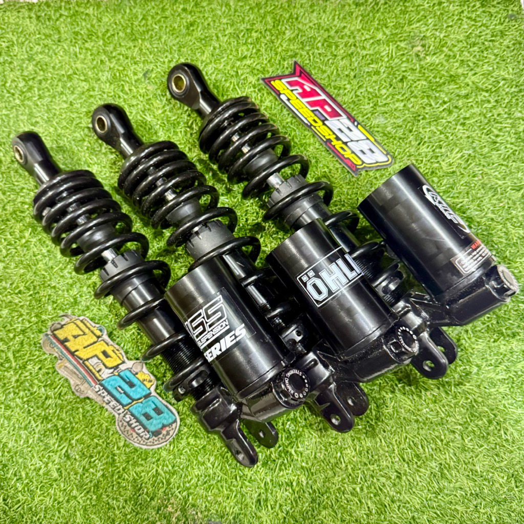 SHOCKBREAKER BELAKANG TABUNG BAWAH ( MODEL COPY YSS / KTC / OHLIN'S ) UKURAN 310MM DAN 330MM MOTOR M