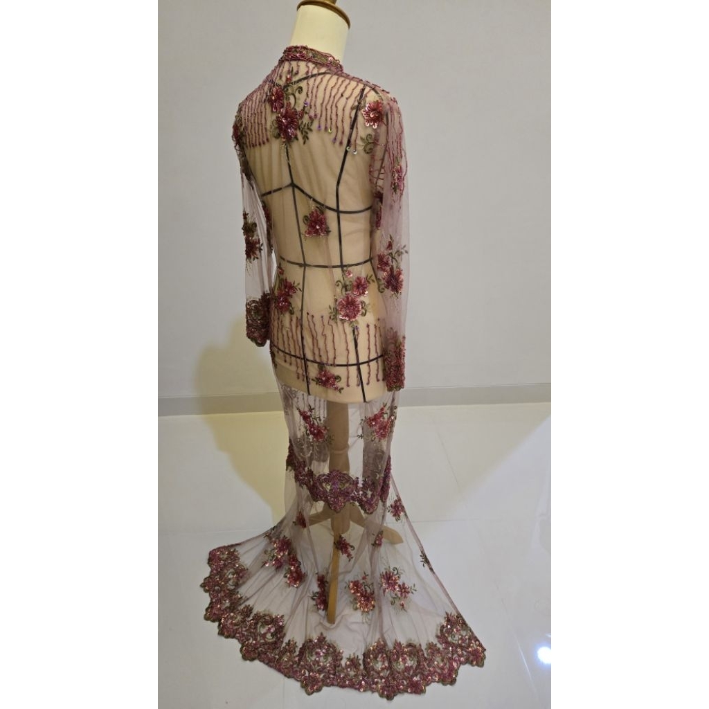 kebaya payet bunga payet
