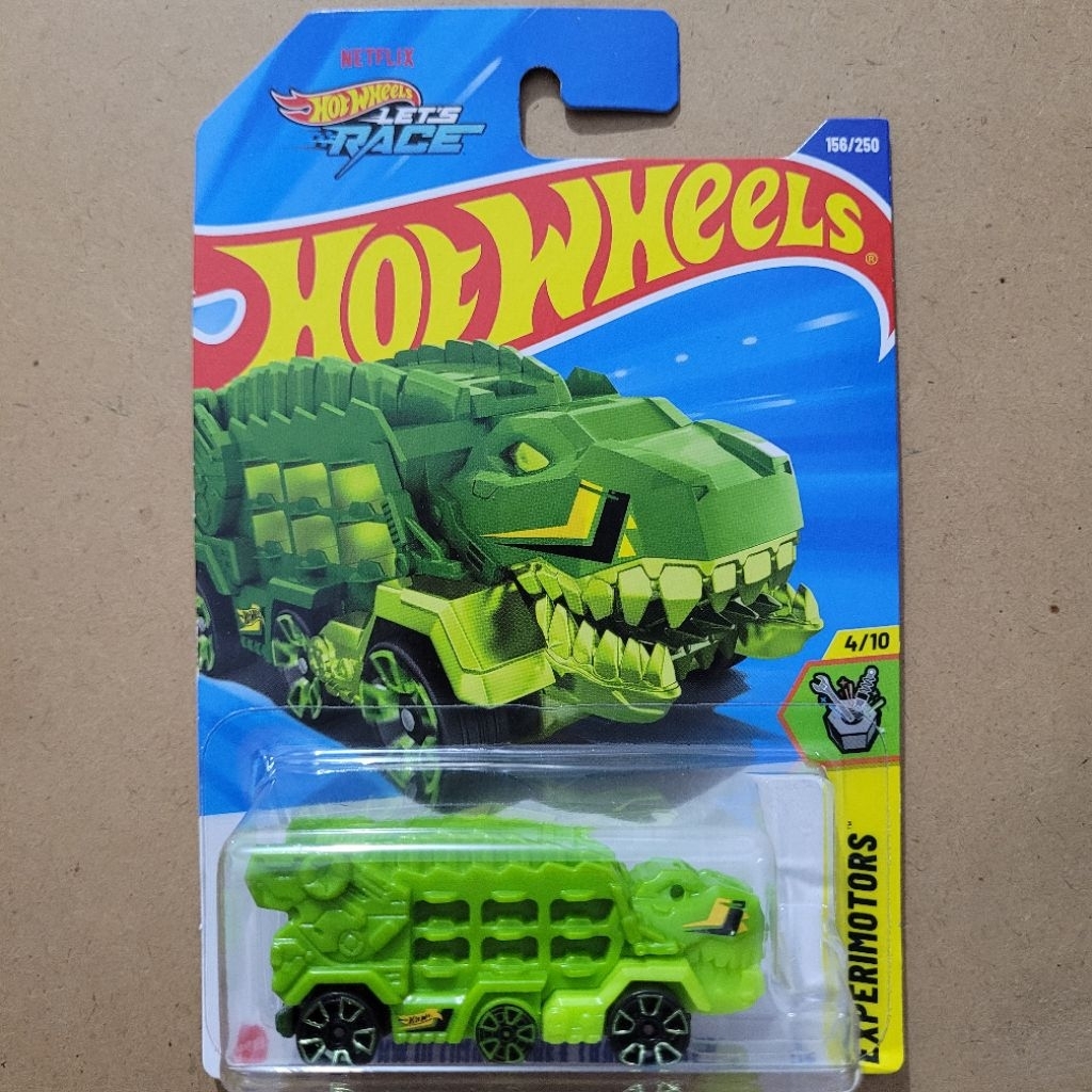 HOT WHEELS HW ULTIMATE T-REX TRANSPORTER / EXPERIMOTORS [ GREEN TREX ] - MAINAN MOBIL ANAK