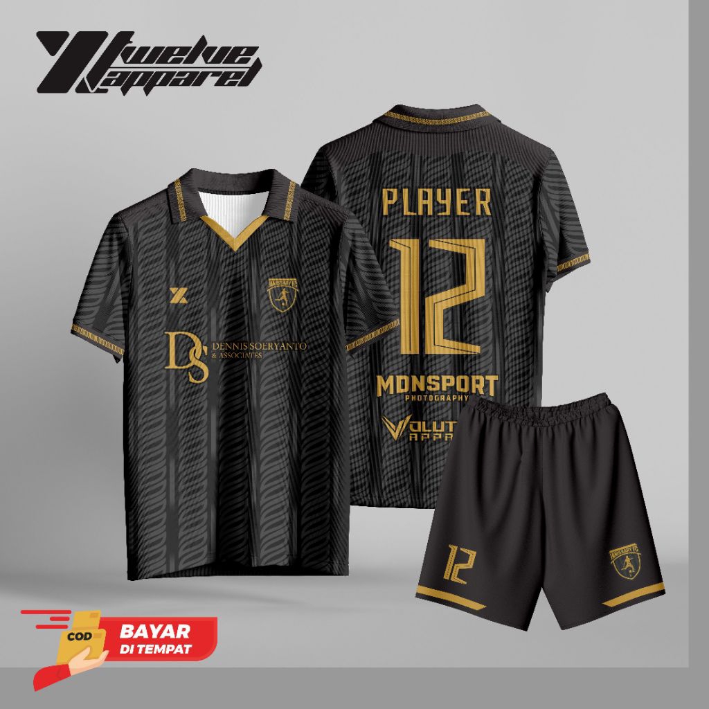 Jersey Bola / Jersey Futsal Custom Full Printing bisa COD