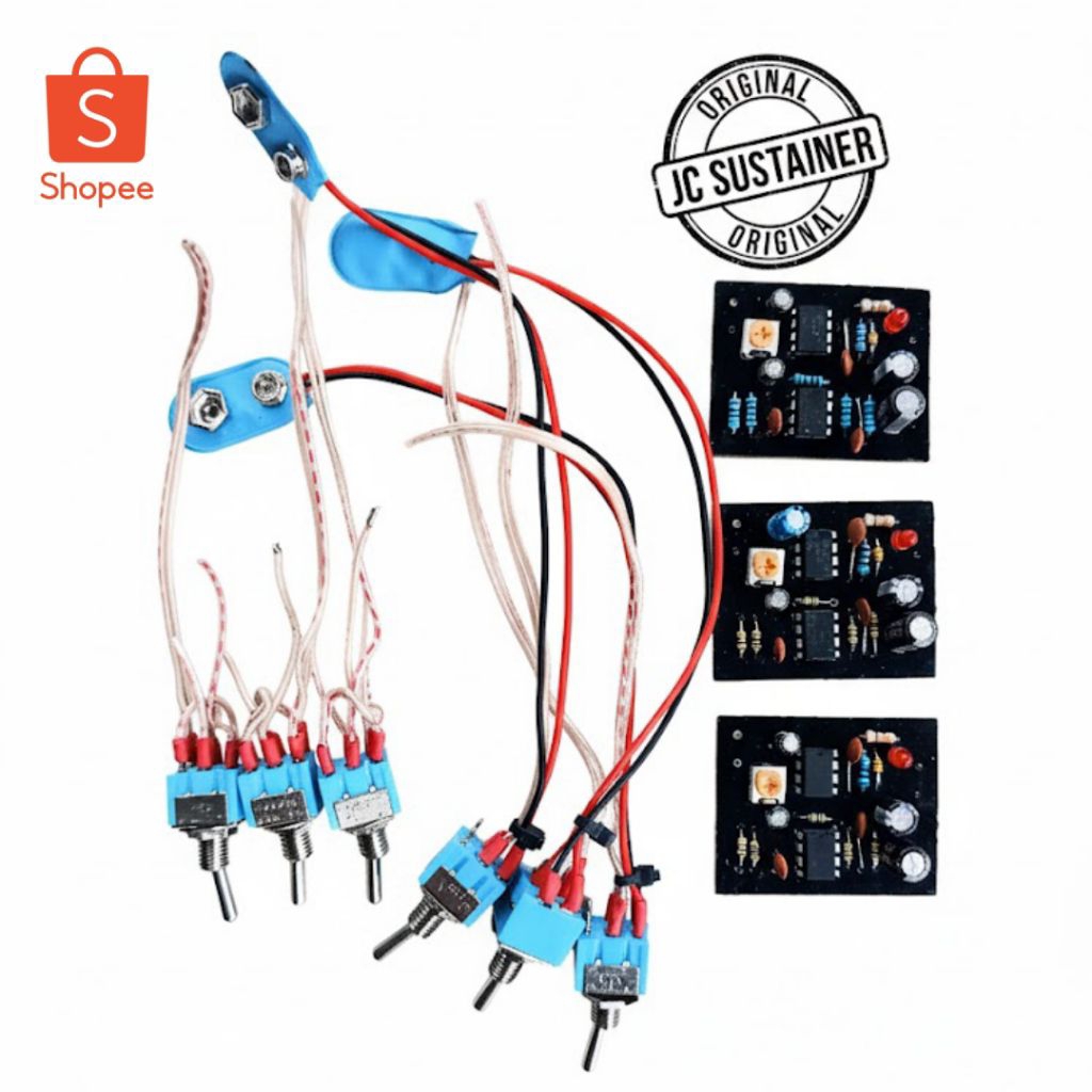 Modul Preamp Sustainer Gitar 2 Mode (Tanpa Pickup)