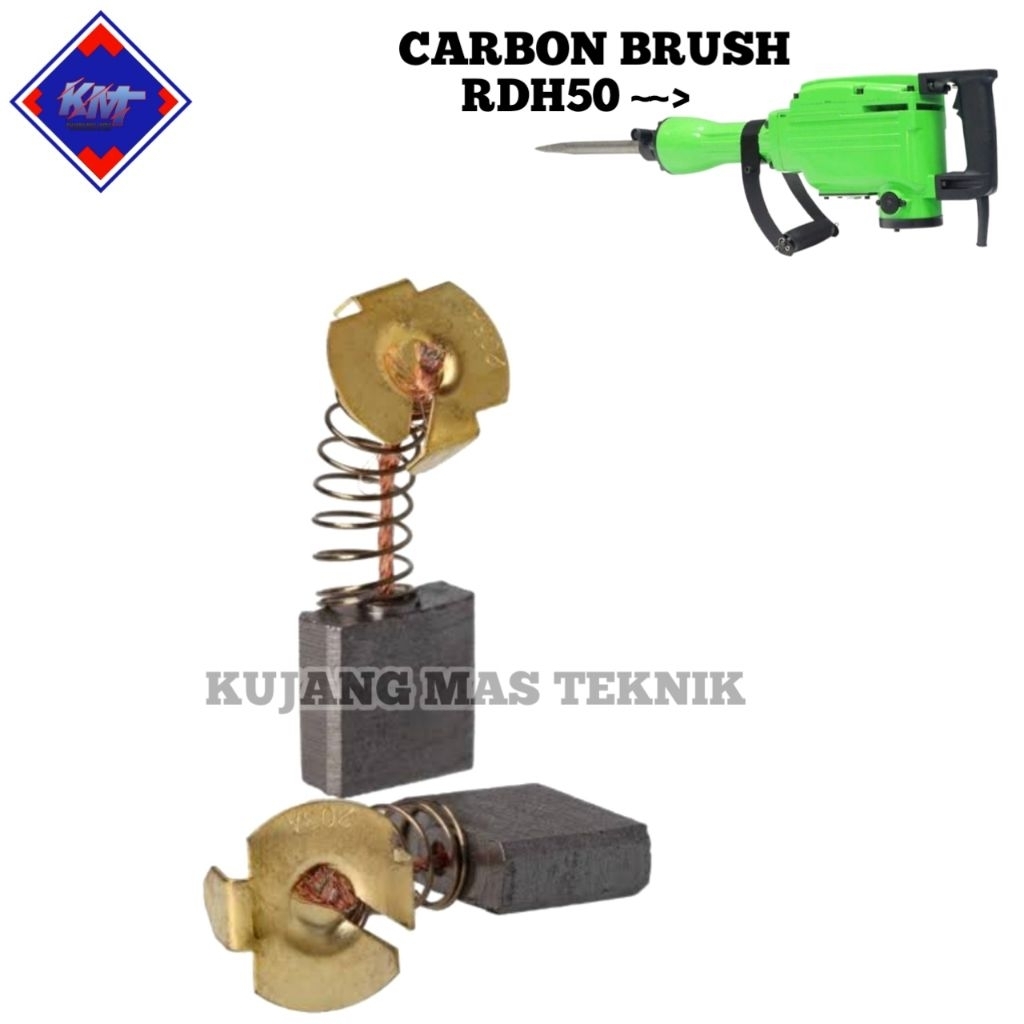 CARBON BRUSH RDH50 MESIN JACK HAMMER BOBOK BETON ARENG RDH50 SPULL RDH50