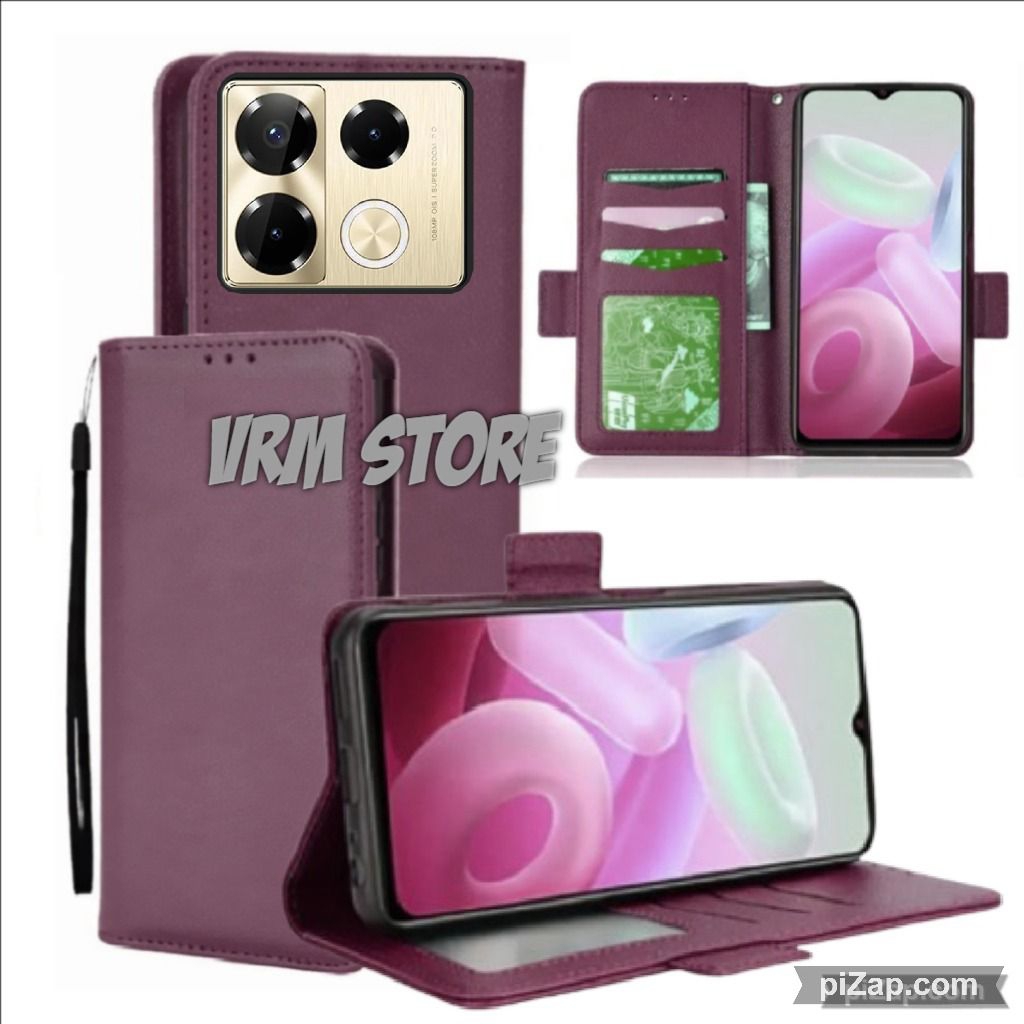 Case Dompet Hp Infinix Note 40 Case Dompet Casing Hp Flip Kulit Case Wallet Leather Cover