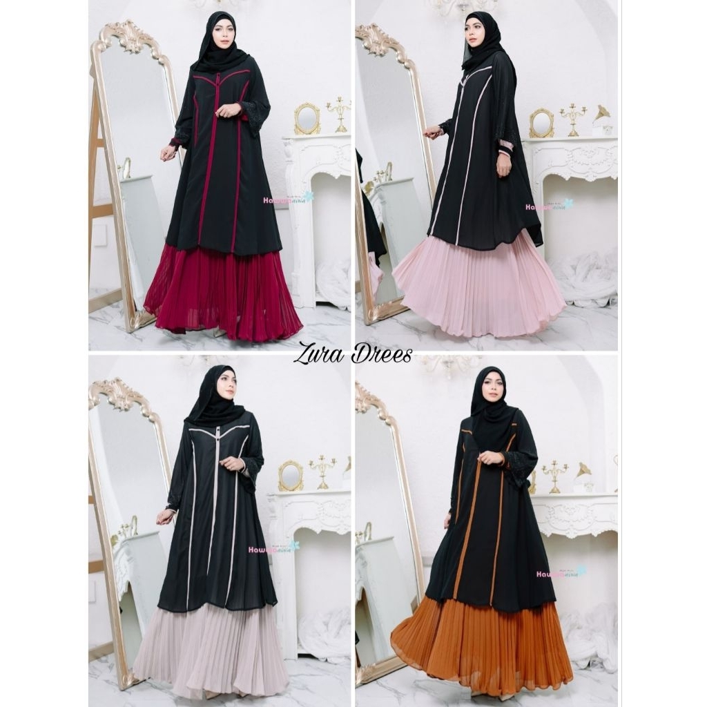 GAMIS +OUTHER ZURA HAWWAAIWA WANITA MUSLIMAH