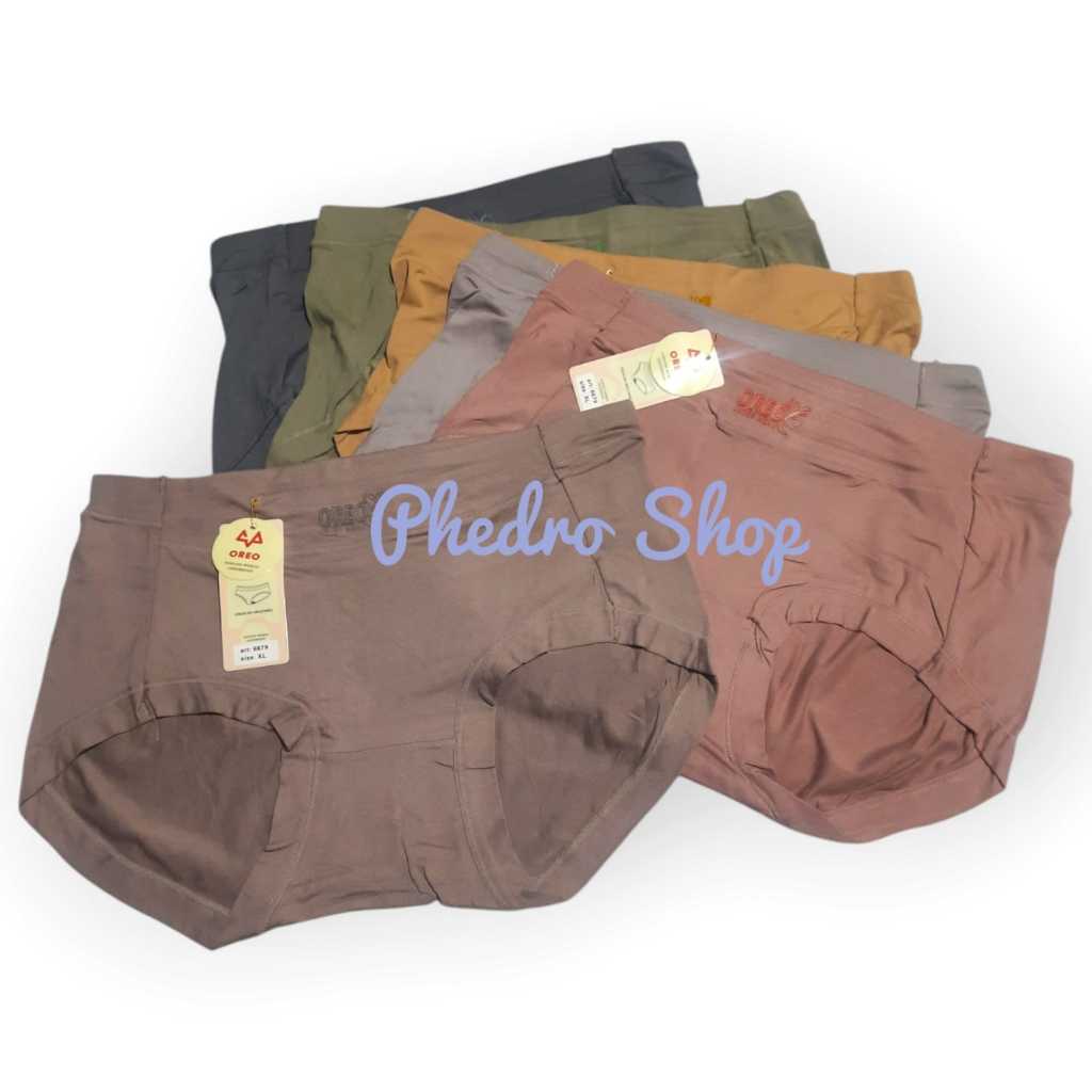 Paket 3 Pcs & 6 Pcs CELANA DALAM WANITA DEWASA / CD OREO Cewek KATUN SUPER Art 6679