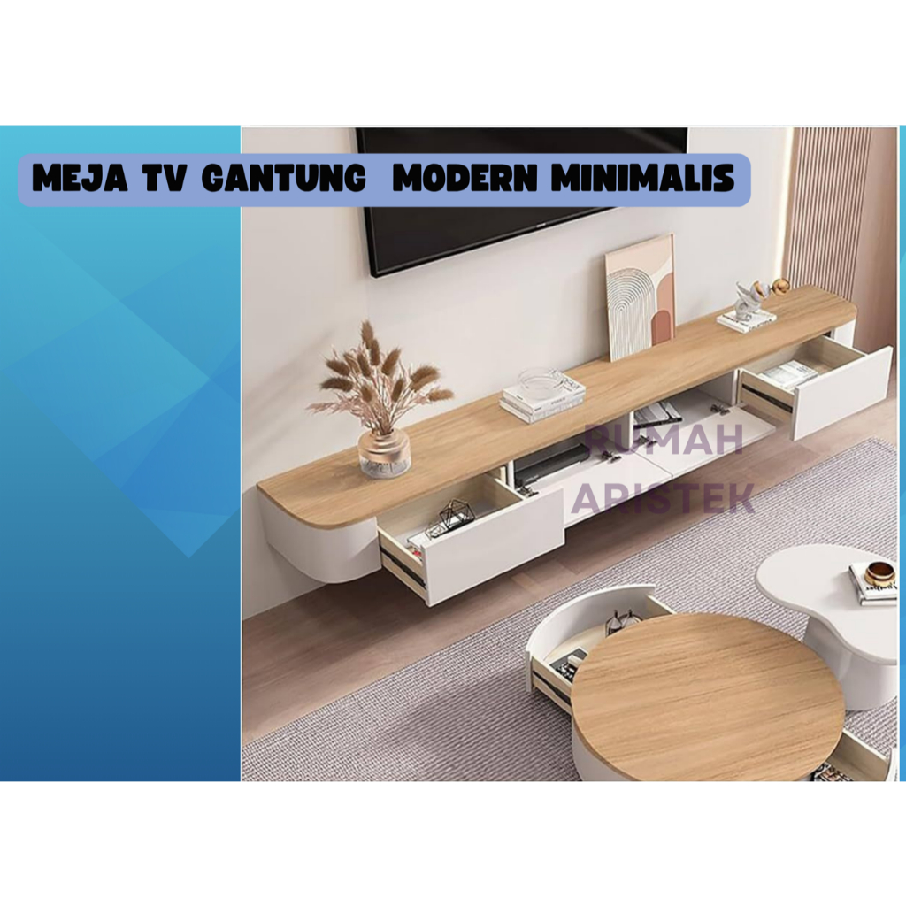 MEJA TV GANTUNG MODERN MINIMALIS