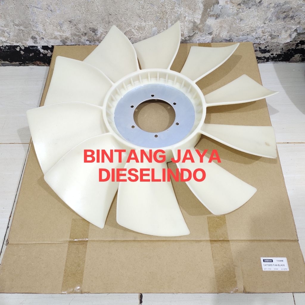 KIPAS RADIATOR CAT 320D / Fan Radiator CAT 320 D 10 DAUN