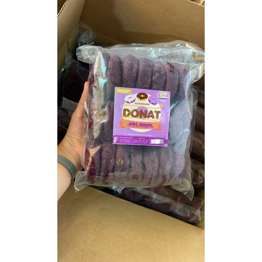 Donat ubi ungu mini Surabaya/Frozen/isi21pcs