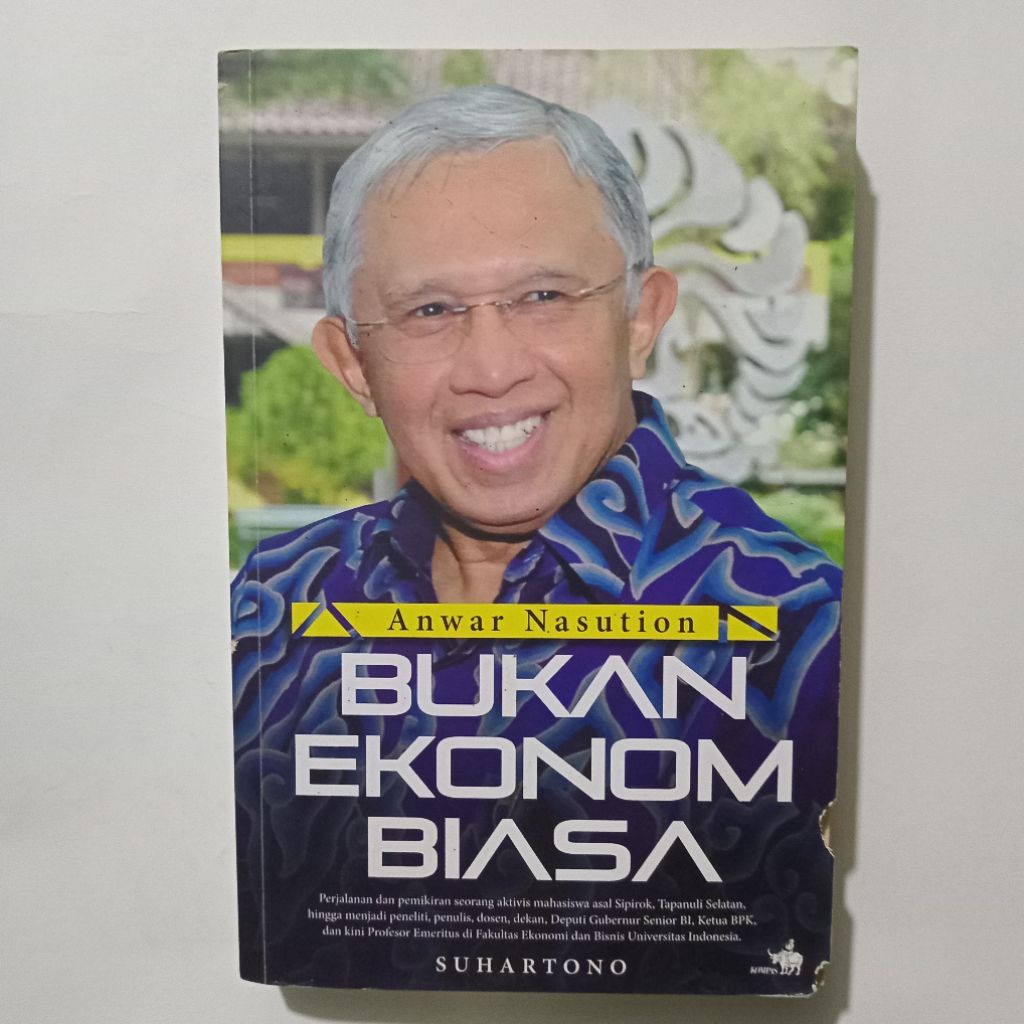 Buku Anwar Nasution Bukan Ekonomi Biasa - Suhartono - Kompas