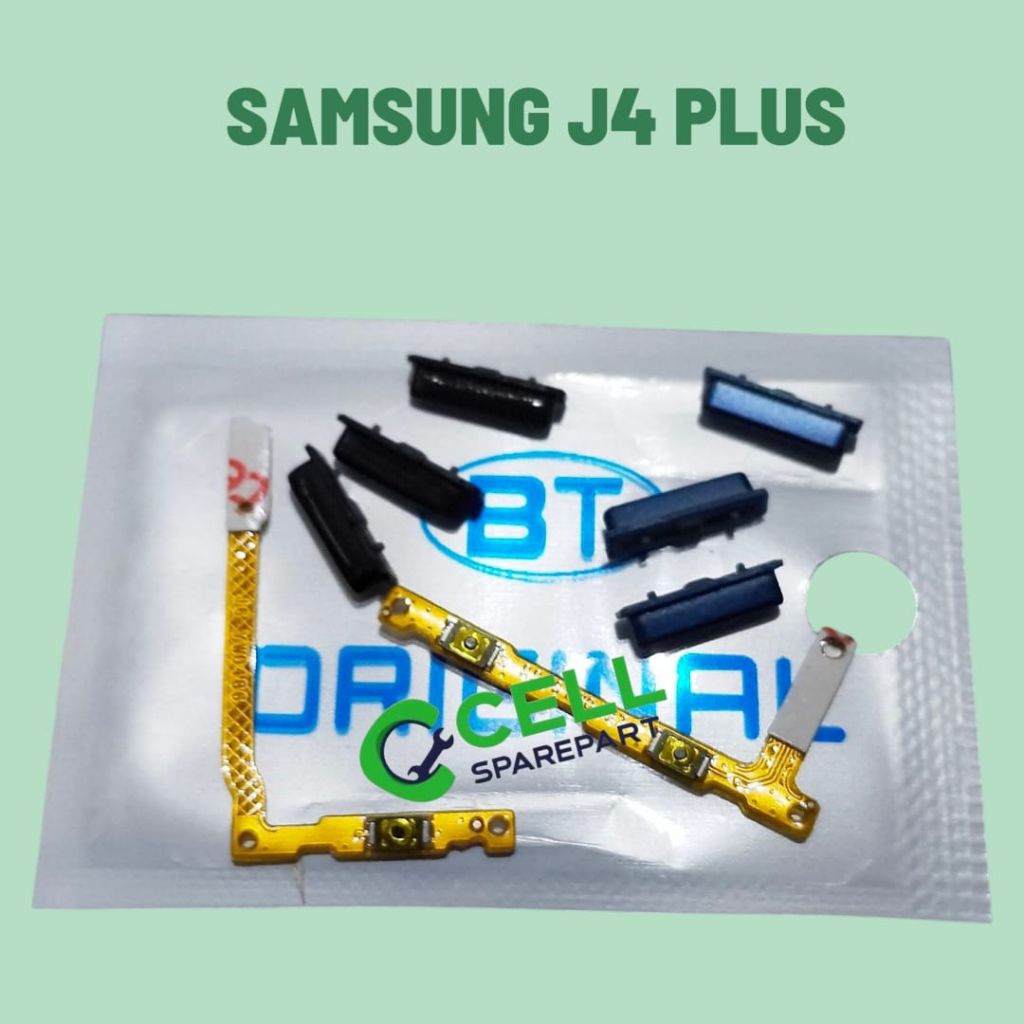 Flexible On Off Volume + Tombol Luar Samsung J4 Plus J415 / J4+ 2018 – Fullset Sparepart HP Ori