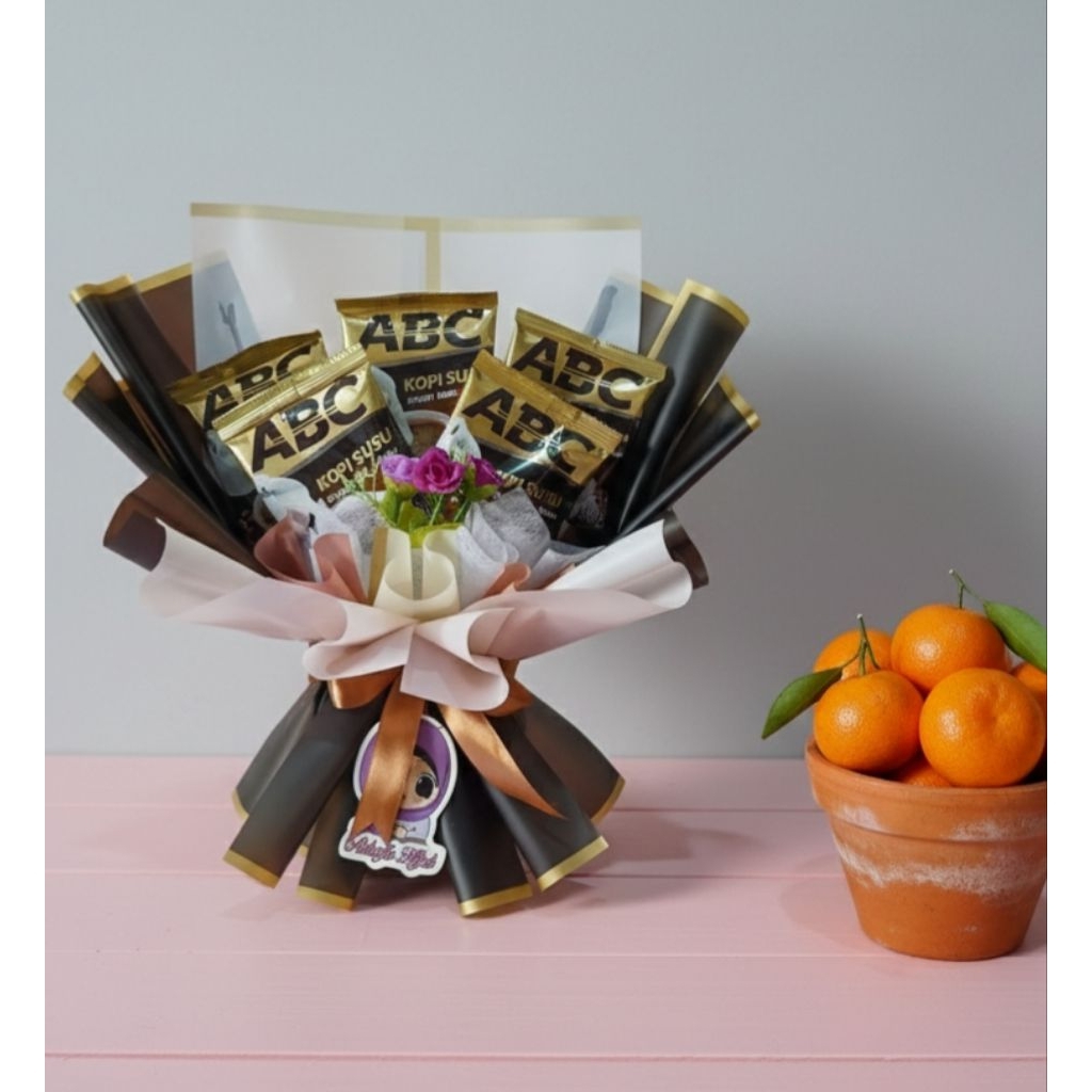 Aelsafa Bouquet - Buket Minuman Sachet Medium 40 cm Buket Kopi Susu / Kopi kapal api / Good day Sach
