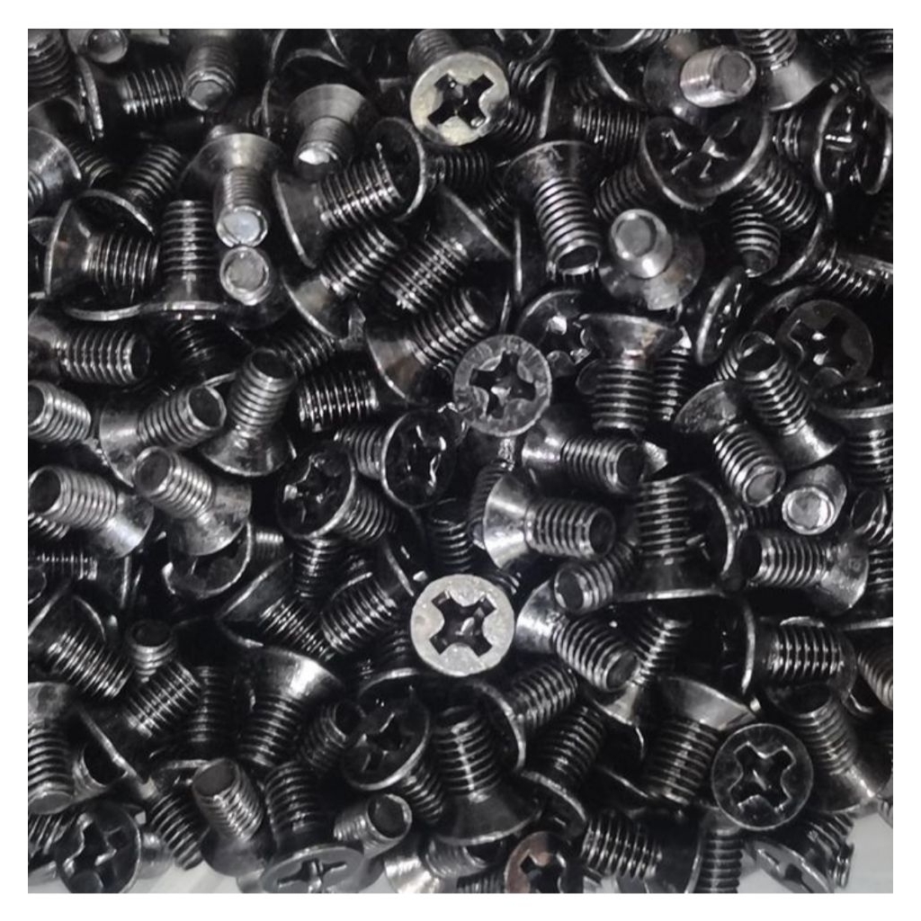 baut obeng m2 x6 baut jf hitam m2 x 6 sekrup hitam