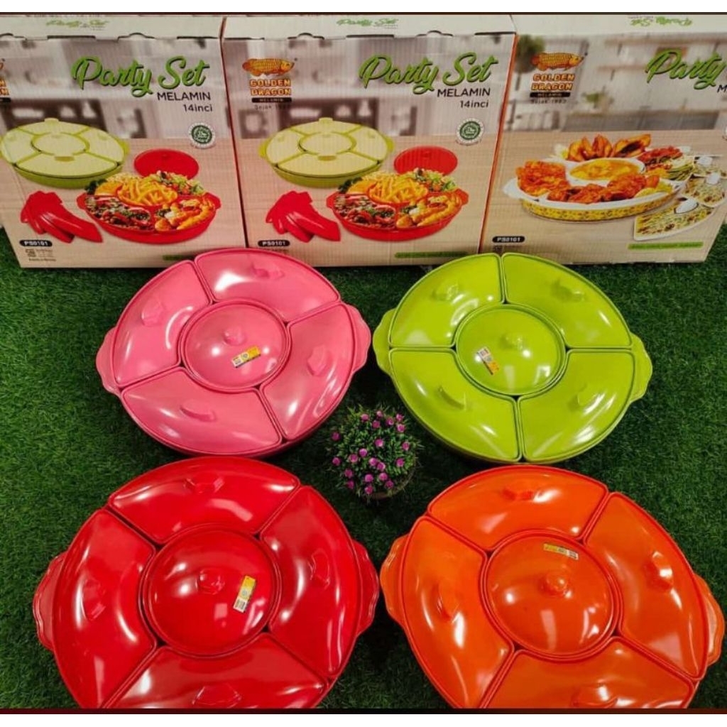 PRASMANAN MELAMINE 14IN GOLDEN DRAGON