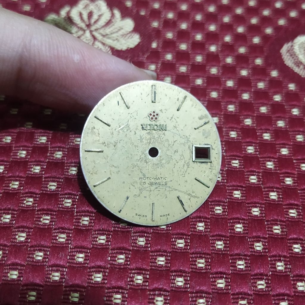 dial plate jam tangan pria titoni original