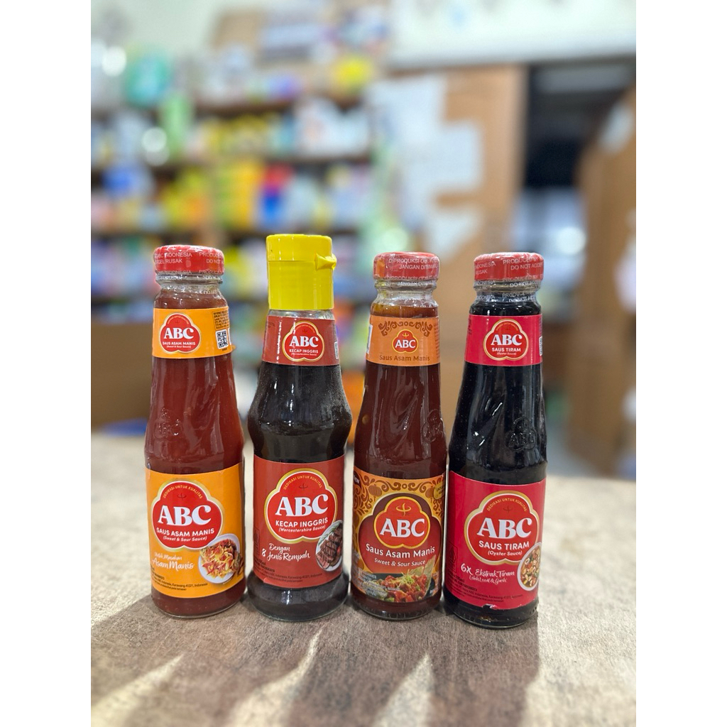 ABC SAUS ASAM MANIS | SAUS TIRAM | KECAP INGGRIS 195ml BOTOL KACA