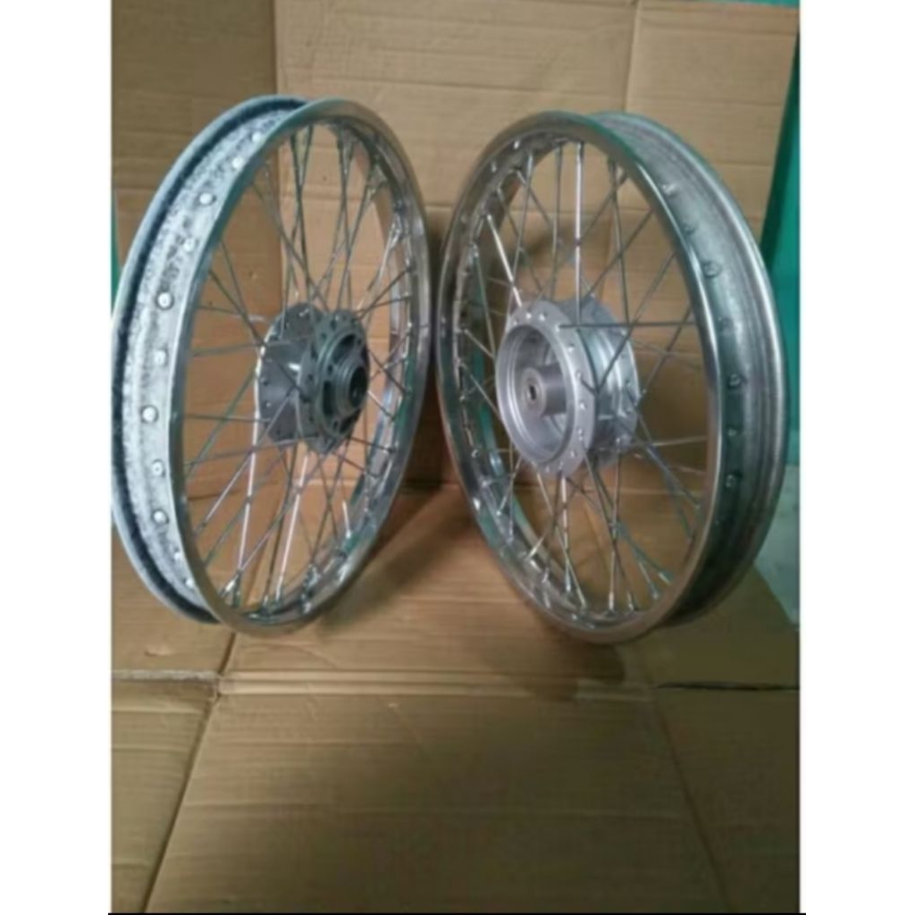 set velg jari jari depan belakang Supra fit new Revo lama original second