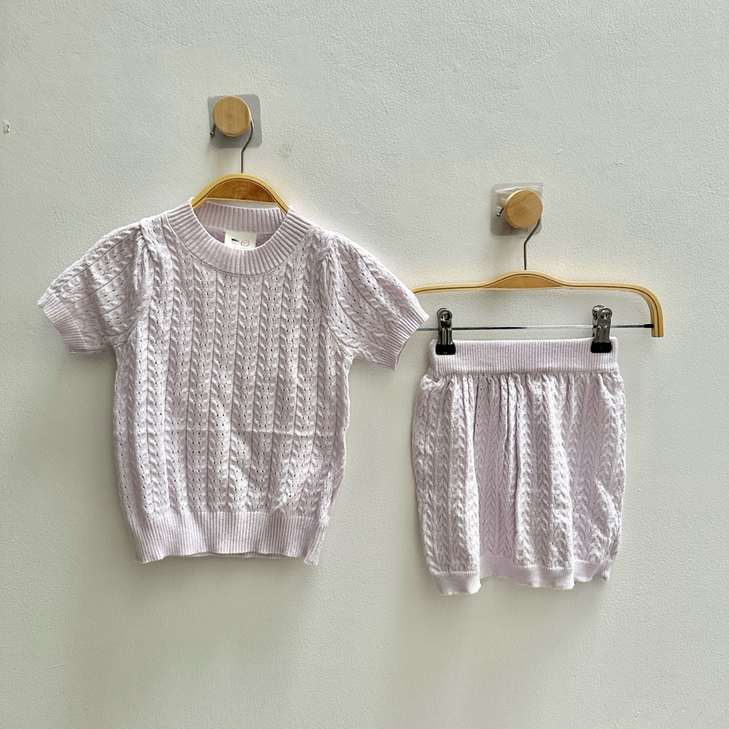 MASON&MILLE - Vivian Knit Set - Setelan Knit Anak Perempuan - Setelan Anak Perempuan Usia 1-10 Tahun