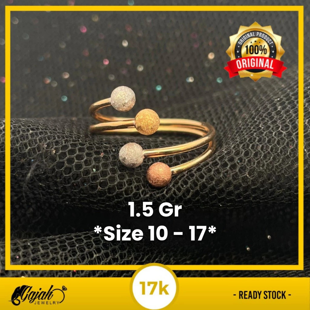 Cincin Emas 17K 1.5 Gram Toko Emas Gajah Online Salatiga 7833