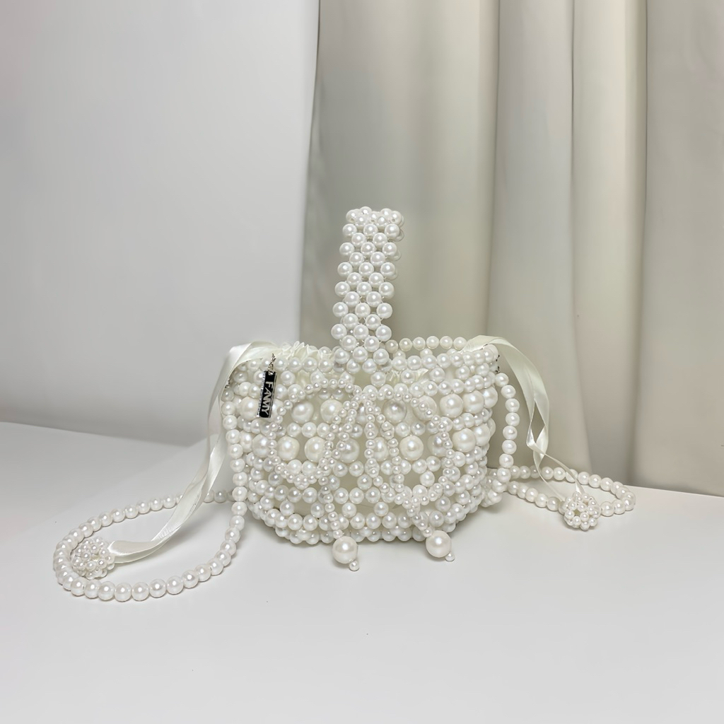 FANMY || aurora pearl bag | tas mutiara | pearlbag | pearlsbag | beadsbag | beaded bag | tas selempa