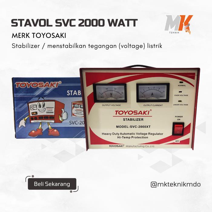 TOYOSAKI STAVOL 2000 WATT STABILIZER VOLTASE LISTRIK 2000 WATT