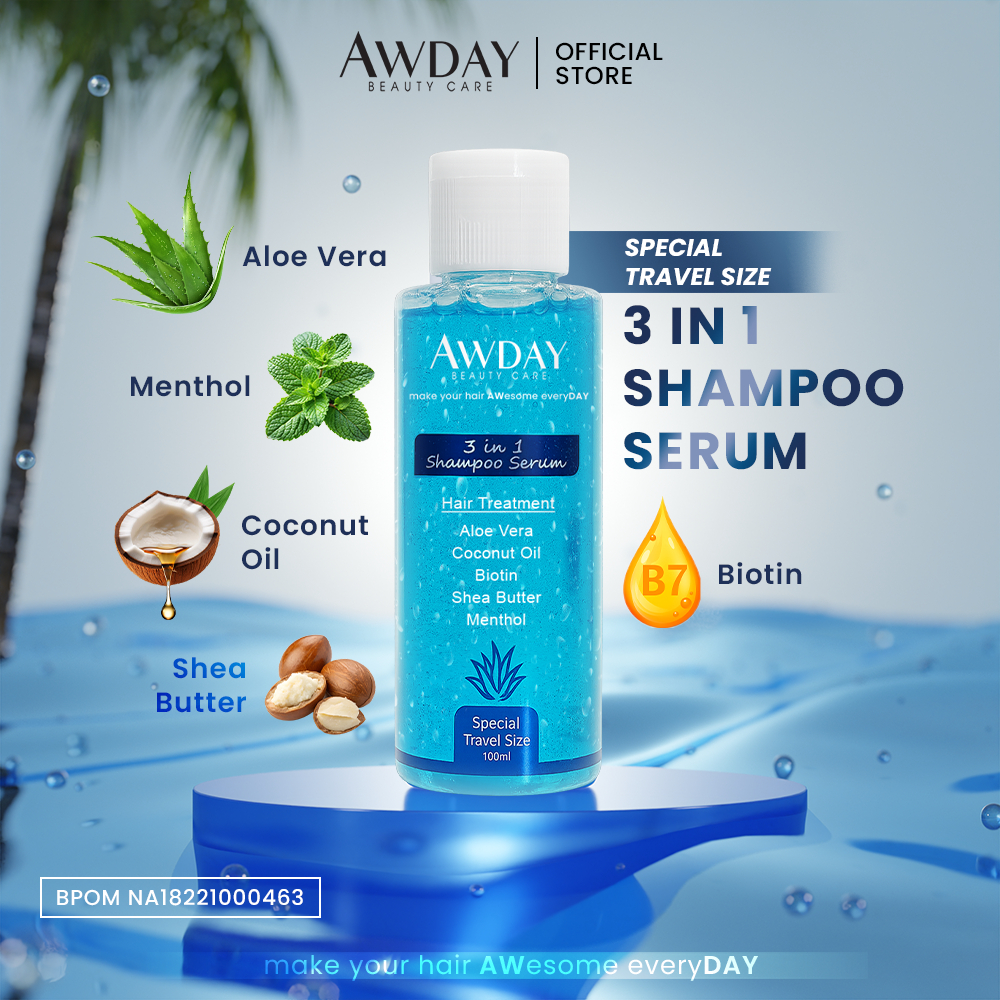 SHAMPOO AWDAY Original semua varian BPOM / shampo awday / masker rambut awday