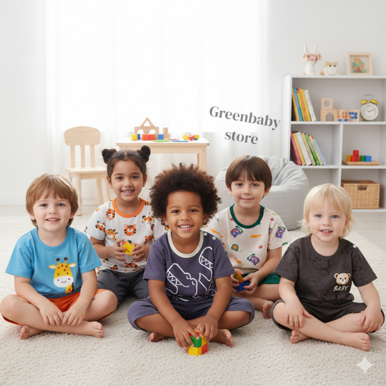 Greenbaby Baju Anak Laki Laki / Setelan anak Laki laki / Setelan Baju Bayi 0 Bulan - 4 Tahun PART 1