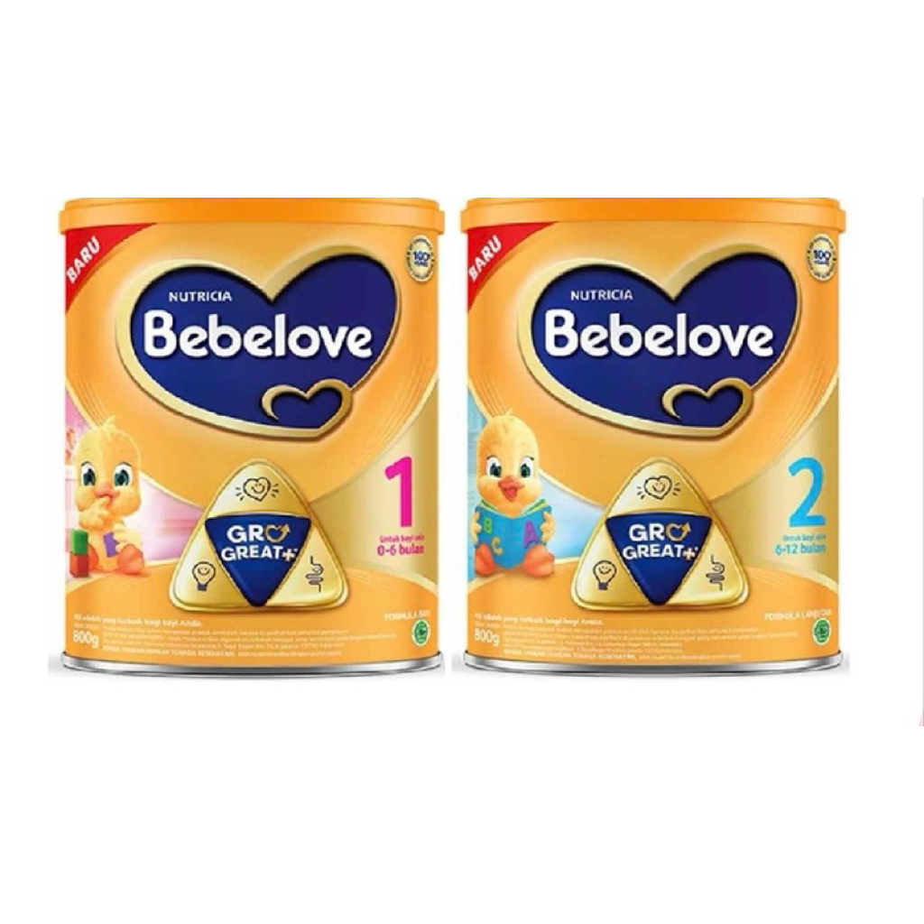 BEBELOVE 1 ( 0-6 Bulan ) & 2 ( 6-12 Bulan ) 800 Gram Kaleng | Bebelac
