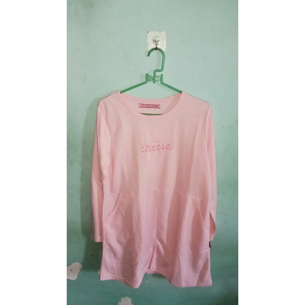Preloved Baju Tunik Wanita Pink